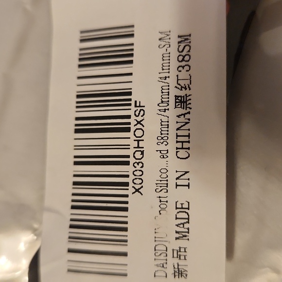 38 Small Apple Watch Band Red Black Sports Breathable - Picture 3 of 3